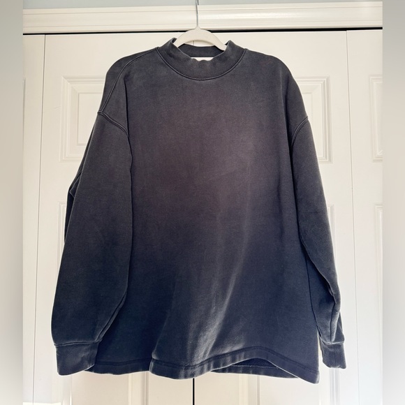Essentials Dark Gray Crewneck Sweater - Picture 1 of 3
